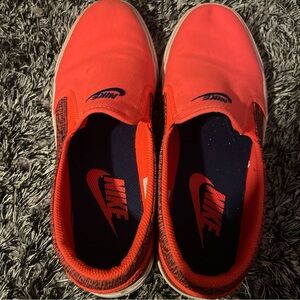 Royal Court, Orange with blue Nike